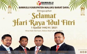 BAWASLU MBD UCAPKAN SELAMAT HARI RAYA IDUL FITRI